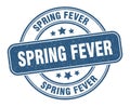 spring fever stamp. spring fever label. round grunge sign Royalty Free Stock Photo