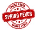 spring fever stamp. spring fever label. round grunge sign Royalty Free Stock Photo