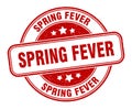 spring fever stamp. spring fever label. round grunge sign Royalty Free Stock Photo