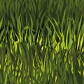 Green grass seamless pattern, vector game nature lawn texture, garden meadow background. Royalty Free Stock Photo