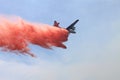 Spring Fire ~ 2013 ~ Fire Retardant Drop #1 Royalty Free Stock Photo