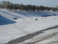 Spring fishing on the lock channel