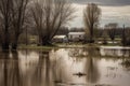 devastating flood and the resilience of life, generative ai