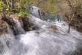 Spring flood on river