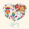 Spring floral card