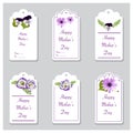 Spring Floral greetings labels