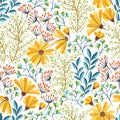 Spring floral pattern Royalty Free Stock Photo