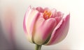 Spring flowers banner - bunch of pink tulip flowers. Bouquet of flower watercolor painting. Beautiful flower. Lovely flower.