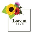 Spring flowers logo