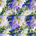 Spring flowers seamless pattern