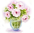 Spring flowers in vase Royalty Free Stock Photo