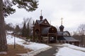 Spring and font of Savva Storozhevsky in the city of Zvenigorod, Russia