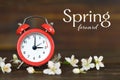 Spring forward. Daylight Saving Time Royalty Free Stock Photo