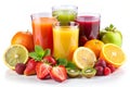 Spring Fruit Cocktail and Fruit Juice Royalty Free Stock Photo
