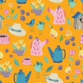 Spring Garden seamless pattern