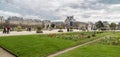 Spring in Garden of the Tuileries which is one of most famous parks in Paris, France