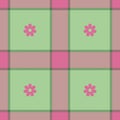Spring gingham pattern, seamless checked plaids. Pastel vichy background for tablecloth, napkin, dress, Easter holiday textile