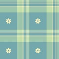 Spring gingham pattern, seamless checked plaids. Pastel vichy background for tablecloth, napkin, dress, Easter holiday textile