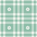 Spring gingham pattern, seamless checked plaids. Pastel vichy background for tablecloth, napkin, dress, Easter holiday textile