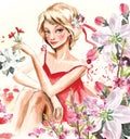 Spring girl Royalty Free Stock Photo