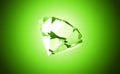Spring Green Diamond - 3D Illustration