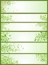 Spring horizontal banners Royalty Free Stock Photo
