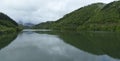 Spring in the Ibiur reservoir. The forests are reflected in the Ibiur reservoir. tolosaldea, Eusladi Royalty Free Stock Photo