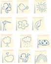 Spring icon set Royalty Free Stock Photo