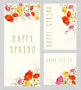 Spring invitation card set