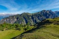 Spring in Kullu valley in Himalaya mountains. Himachal Pradesh, India Royalty Free Stock Photo