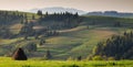 Spring landscape in the Carpathian mountains Royalty Free Stock Photo