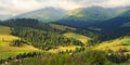 Spring landscape in the Carpathian mountains Royalty Free Stock Photo