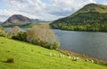 Spring landscape in Lake District National Park. Royalty Free Stock Photo