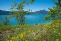 spring landscape lake Walchensee, upper bavaria