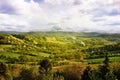 Spring landscape of the National Park Fruska Gora, Serbia Royalty Free Stock Photo