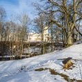 Spring landscape in Park Keila-Joa Royalty Free Stock Photo