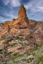 Rock Formation Superstition Mountains Royalty Free Stock Photo