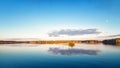 Spring landscape in the Ural, the Irtysh river, Russia, Royalty Free Stock Photo