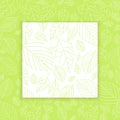 Spring leaf design panel background