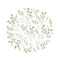 Spring leaf frame for your design Royalty Free Stock Photo