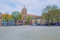 Spring in Lithuania. View old castle in Kaunas. Royalty Free Stock Photo