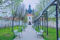 Spring in Lithuania. View old castle in Kaunas. Royalty Free Stock Photo