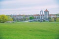 Spring in Lithuania. View old castle in Kaunas. Royalty Free Stock Photo