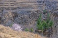 Spring Loess Plateau hills Royalty Free Stock Photo