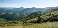 Spring Mala Fatra mountains in Slovakia with blue sky and only few clouds Royalty Free Stock Photo