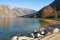 Spring Mediterranean landscape. Montenegro, Bay of Kotor