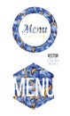 Spring menu in watercolor