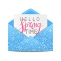 Spring message Royalty Free Stock Photo