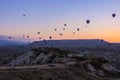 Turkey. Cappadocia. Morning. Sunrise. Balloons