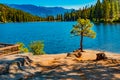 Spring morning at Lake Hume in Kings Canyon National Park, CA